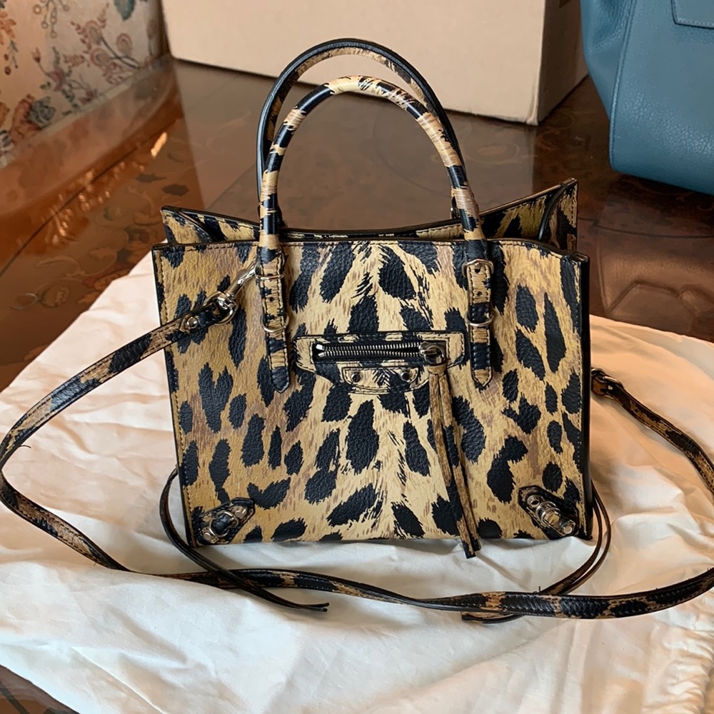 Balenciaga leopard mini bag